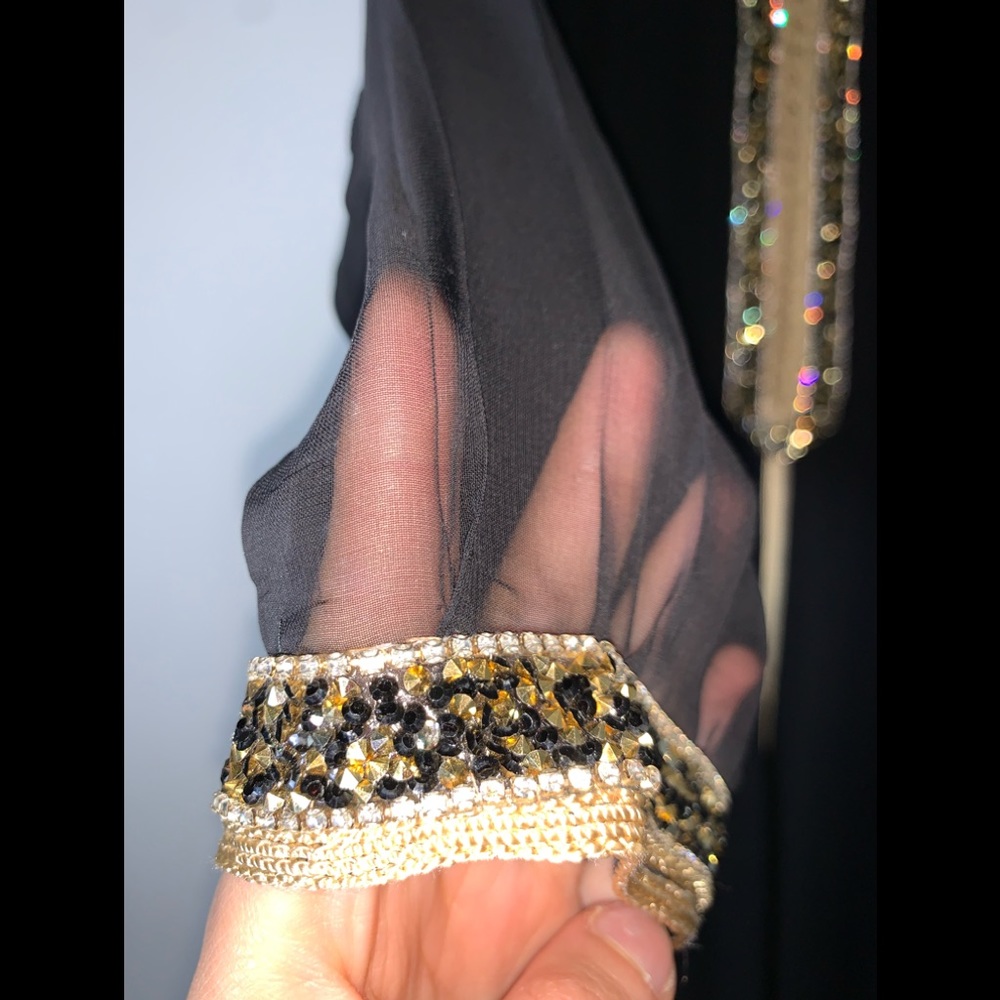 Black Moroccan kaftan - Picture 3 of 10